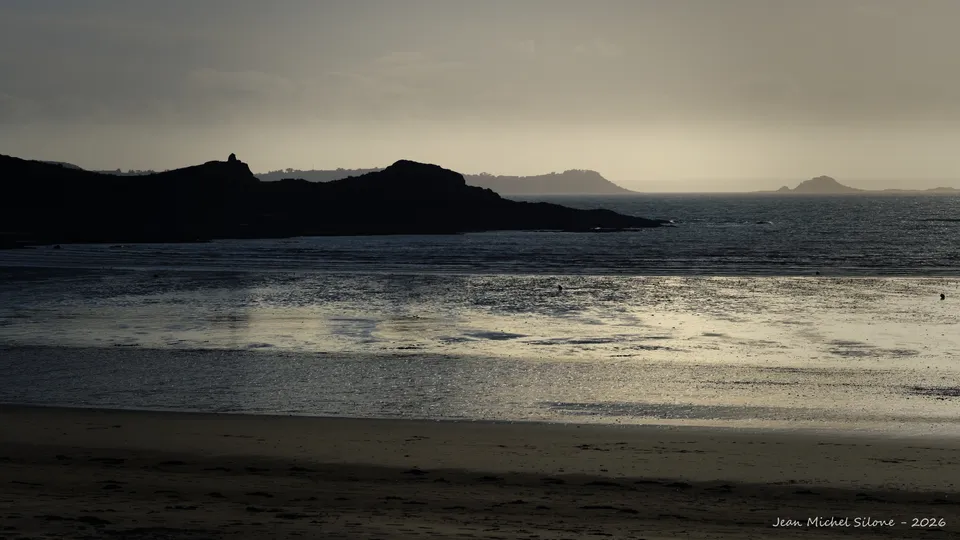 mer, contre-jour